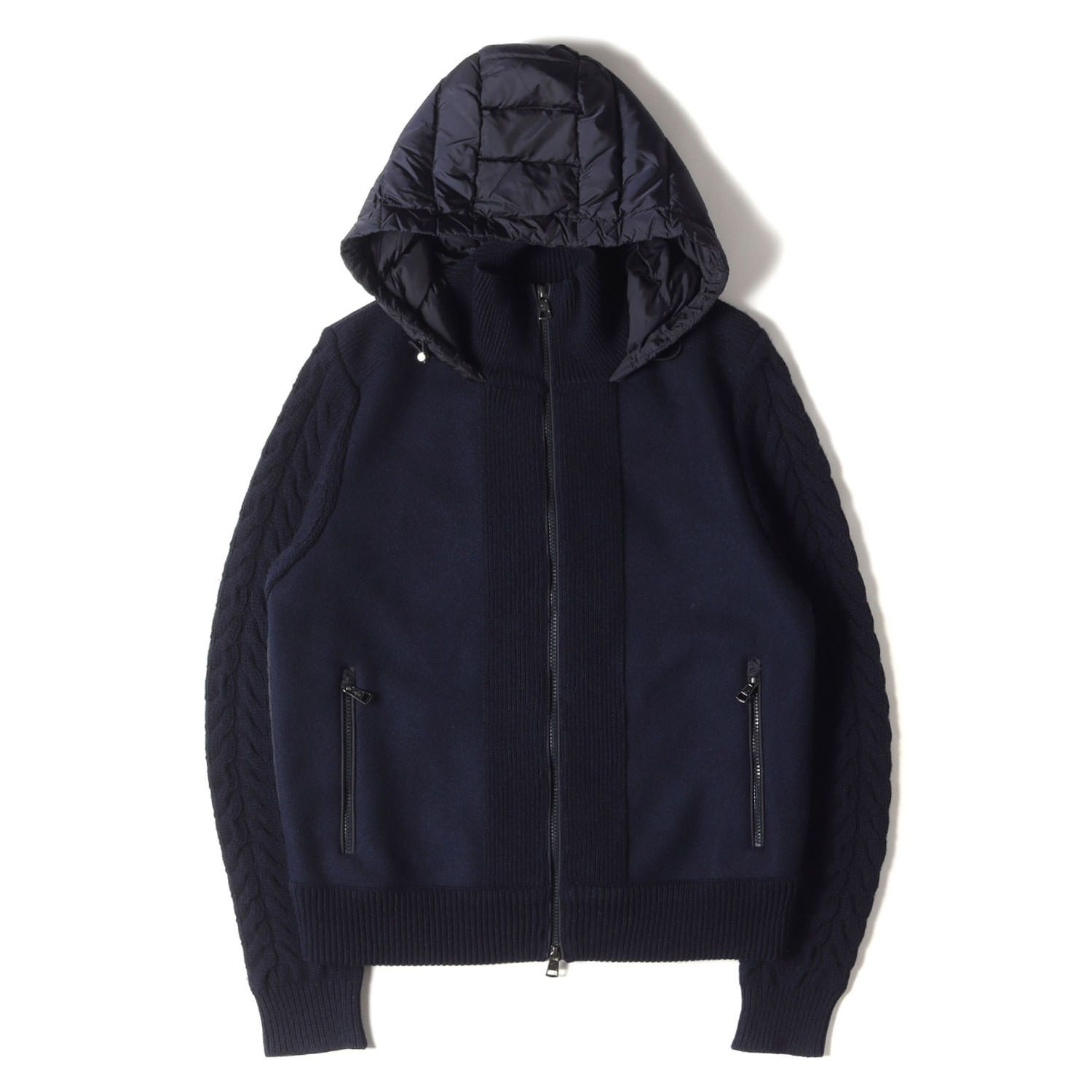 ☆未使用☆ MONCLER ハイブリッドダウンニット Mサイズ身幅53cm 