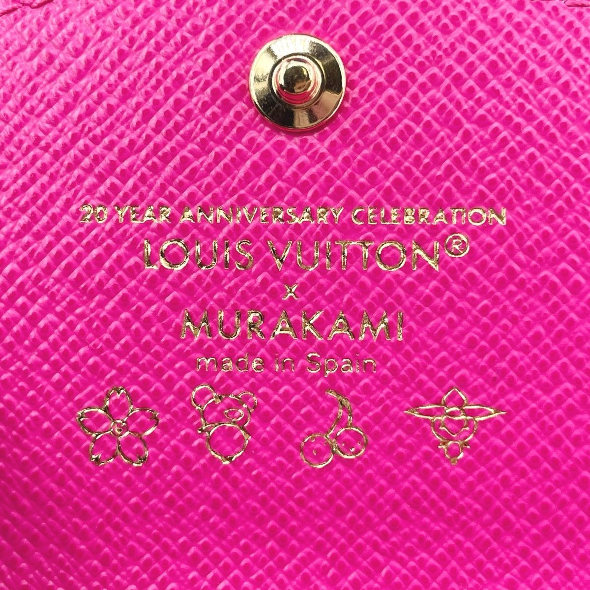 中古】LOUIS VUITTON ルイ・ヴィトンX村上隆 ポルトモネ・ ロザリ  