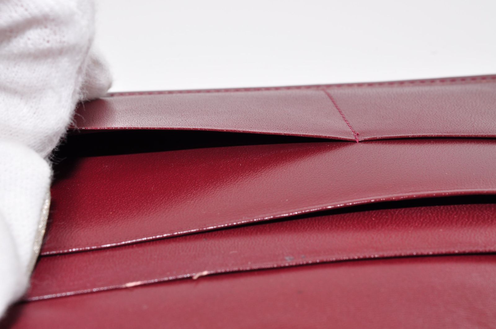 Cartier カルティエ 長財布 マストライン 赤茶 ボルドー ワインレッド