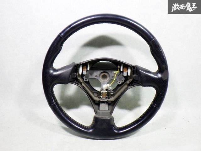 即納対応 トヨタ純正 SW20 MR2 MR-2 ステアリング ホイール ハンドル 革巻き パンチング  約36.5cm トレノ レビン AE111 スープラ JZA80