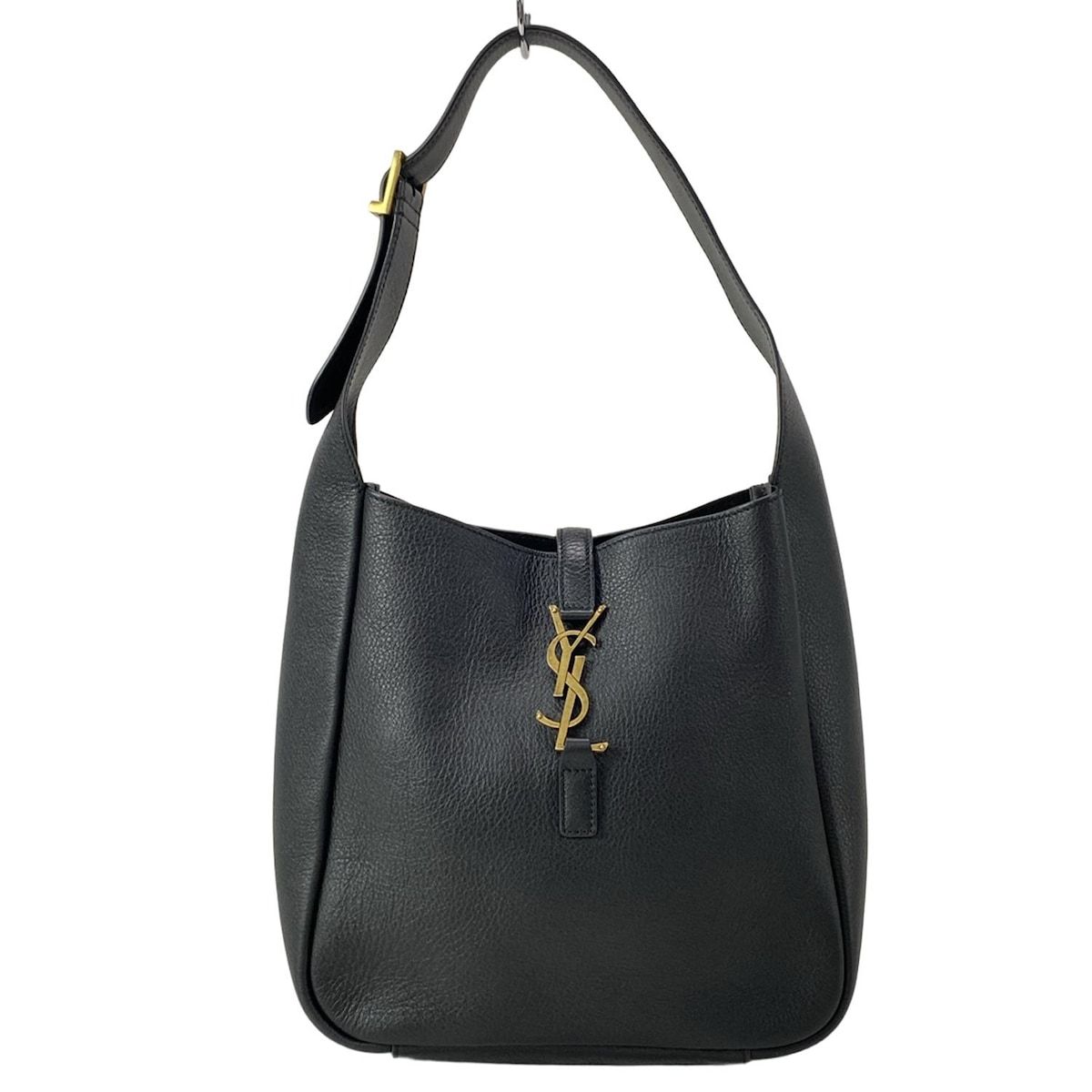 SAINT LAURENT PARIS サンローランパリ ショルダーバッグ LE 5 A 7 ソフト スモール 713938 黒 レザー
