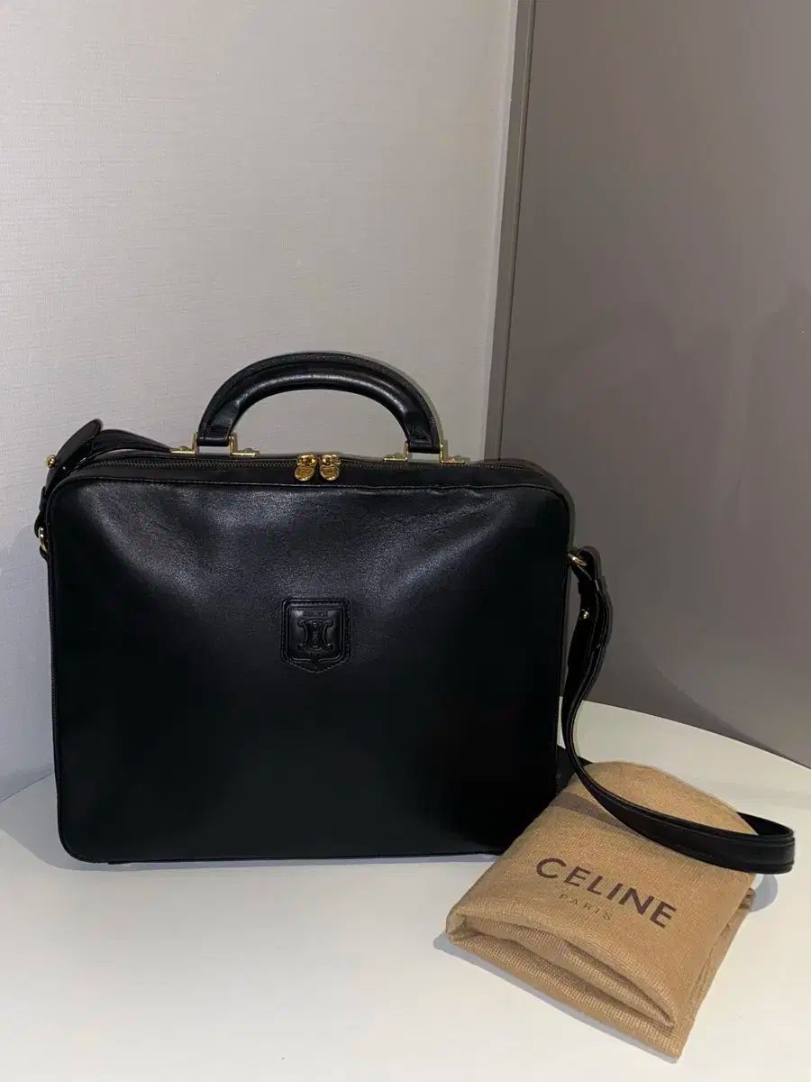 1円～ CELINE セリーヌ レザー メンズ ブリーフケース ビジネスバッグ