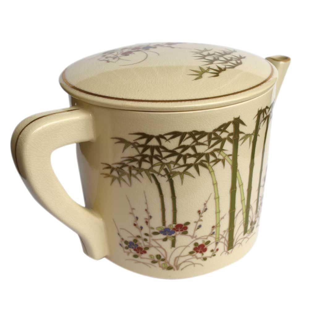 茶道具 片口水注 水注 注文 竹林 陶器 茶の湯道具 茶道