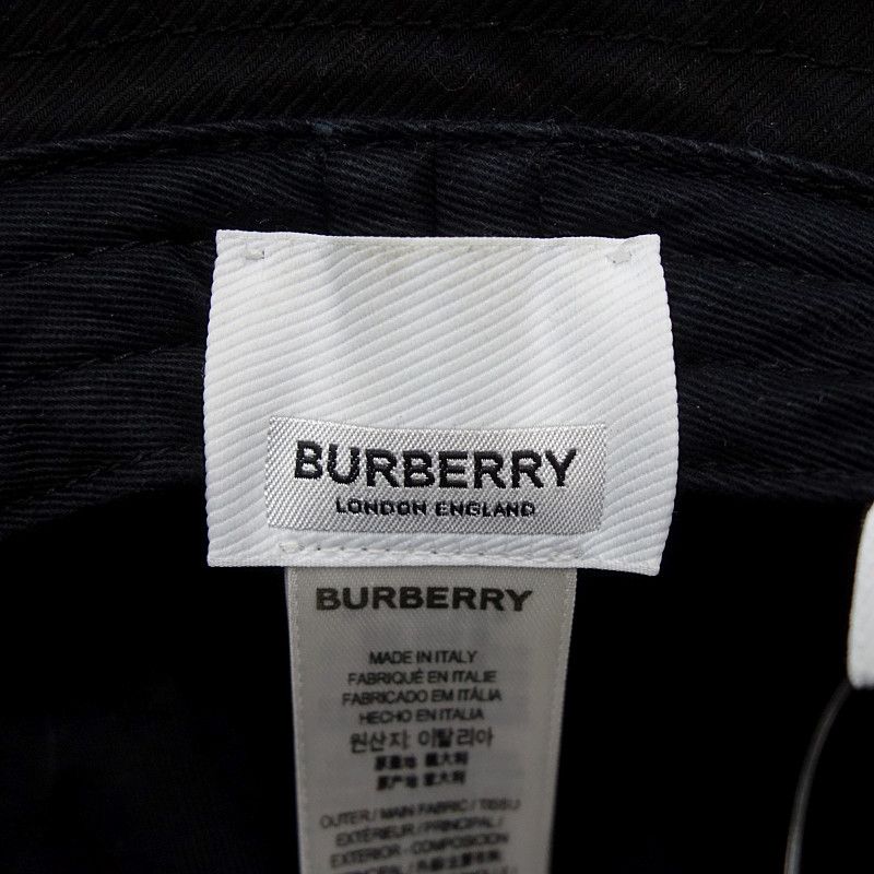 ★【美品】BURBERRY バーバリー バケットハットブラック 8053474 Aランク】バーバリー BURBERRY バケットハット 帽子 8053474