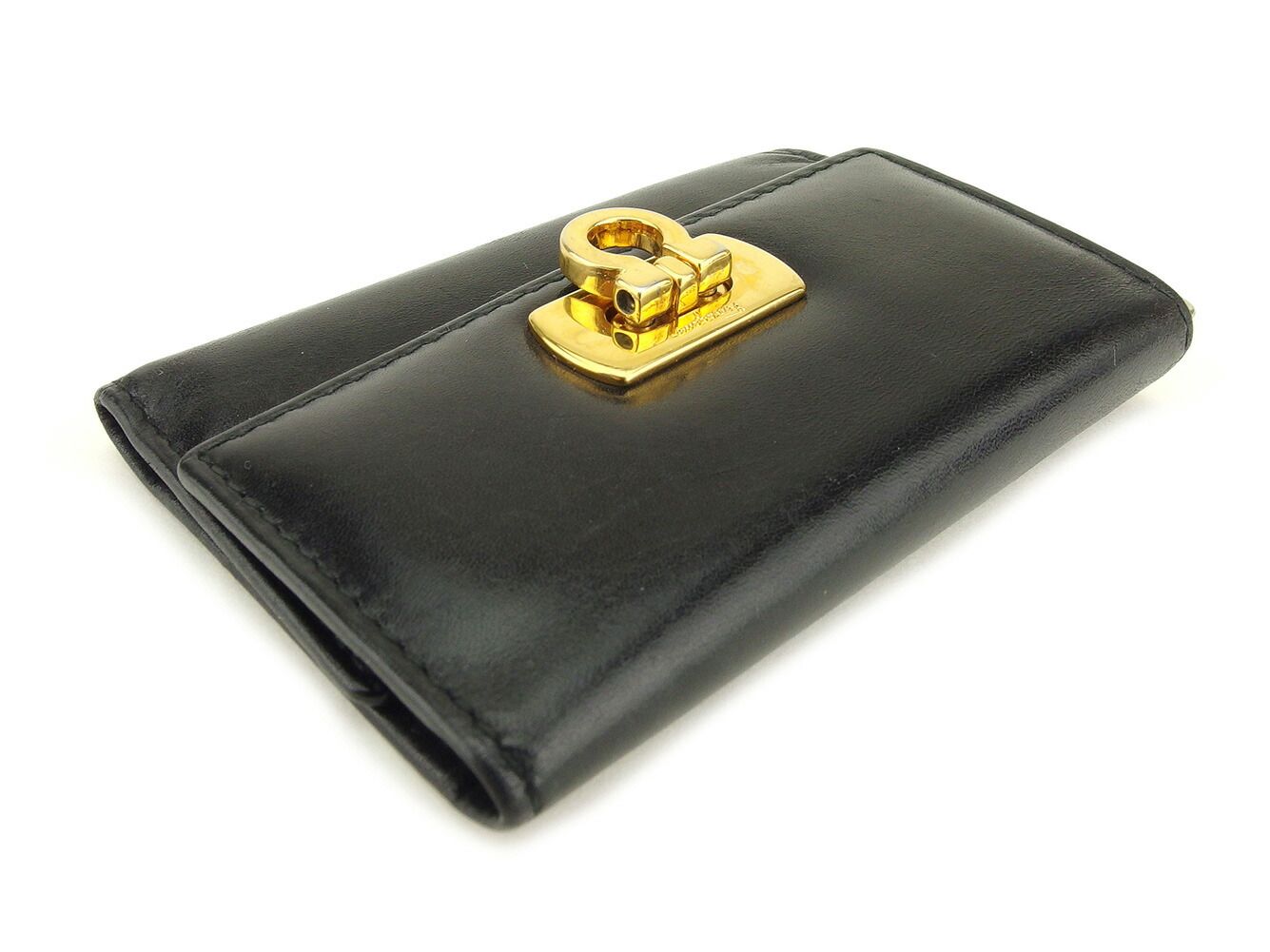 訳あり美品✨サルヴァトーレ フェラガモ ✨キーケース✨ガンチーニ✨ブラック サルヴァトーレフェラガモ Salvatore Ferragamo キーケース