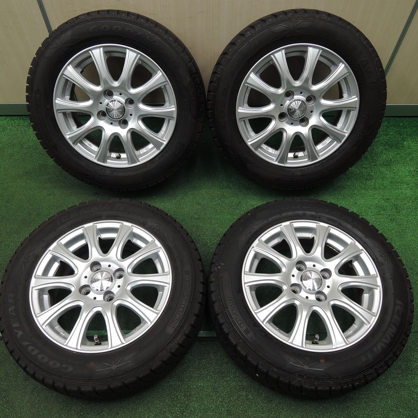 送料無料*キレイ！19年☆スタッドレス 175/65R14 グッドイヤー アイス 