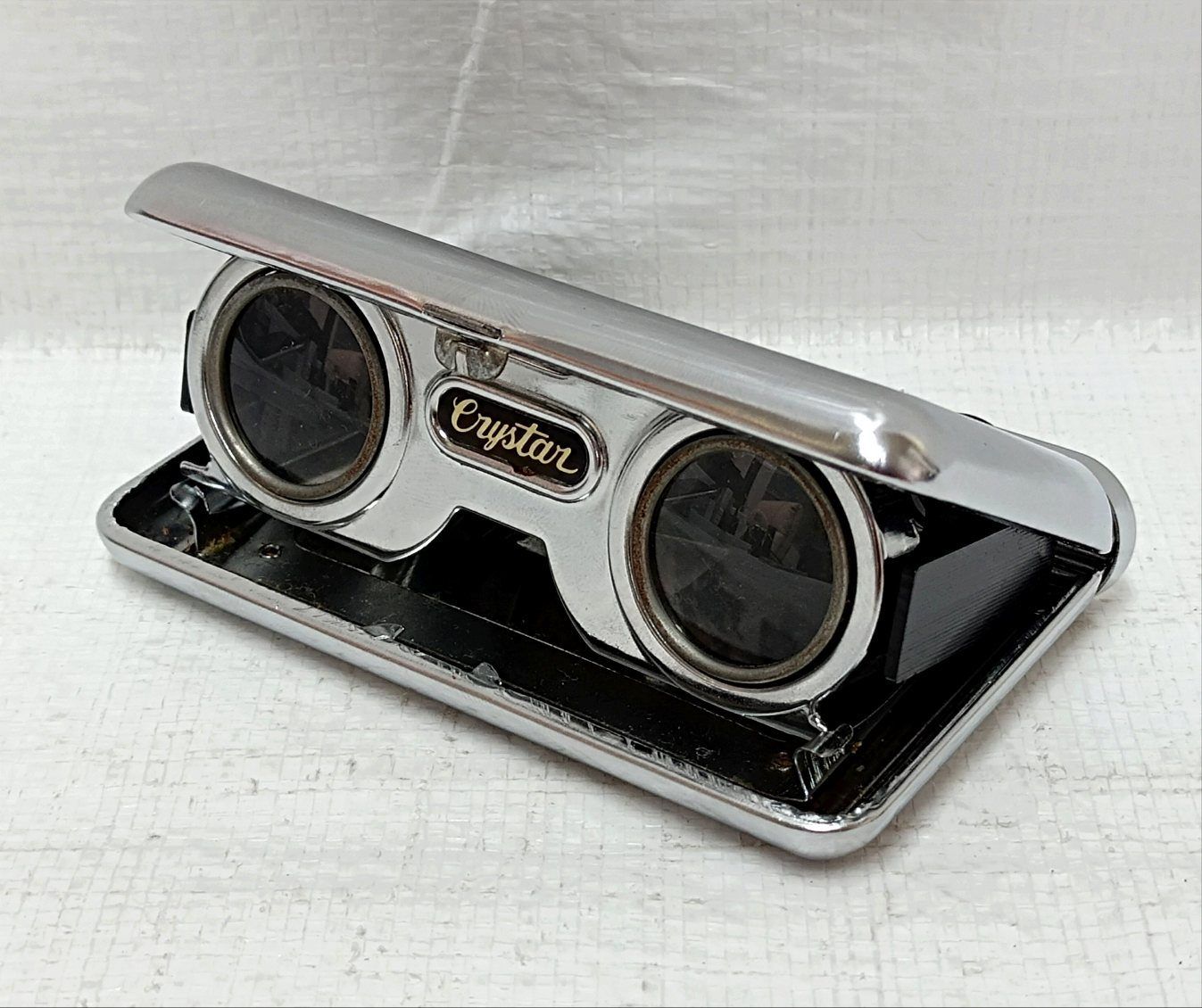 レトロ Crystar Lens 日本製 折りたたみオペラグラス 2.5× - メルカリ