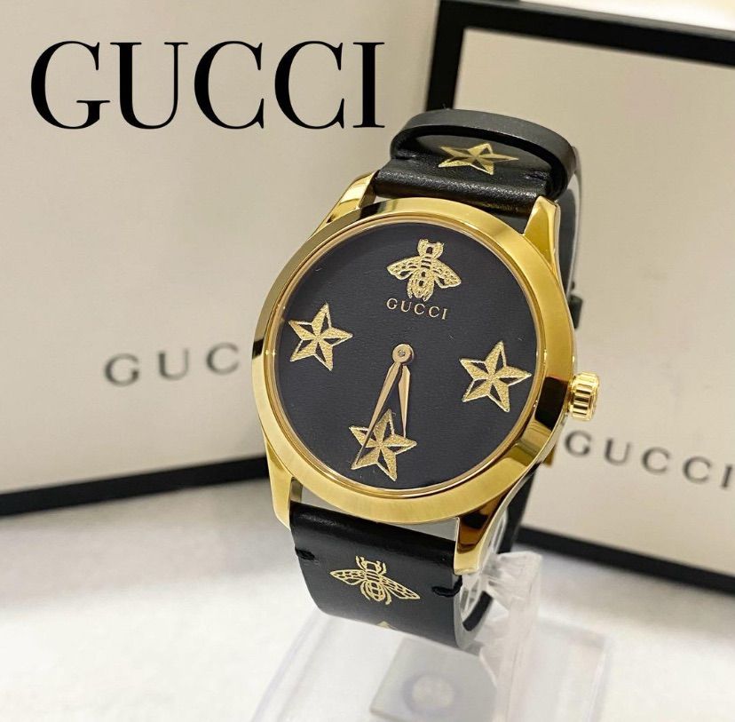 極美品・激レア 】GUCCI グッチ Gタイムレス 腕時計 蜂 星 126.4 - メルカリ