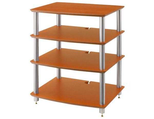 HF04LS 棚板ライトチェリー支柱シルバー HF04シリーズ オーディオラック 支柱長変更可 Sound Magic サウンドマジック