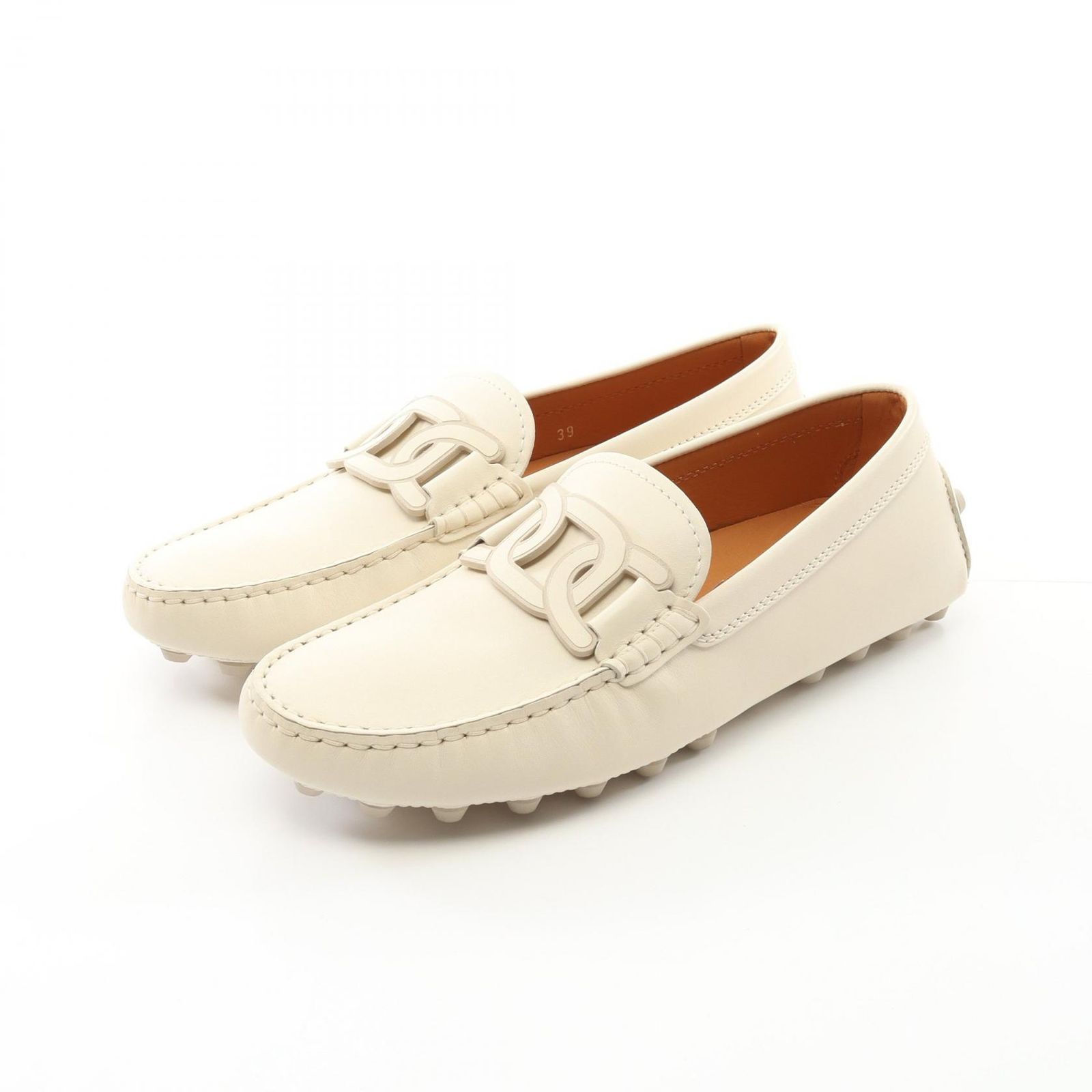トッズ TOD S ローファー XXW52K0IH00N6MC01639 ホワイト レザー ローファー レディース