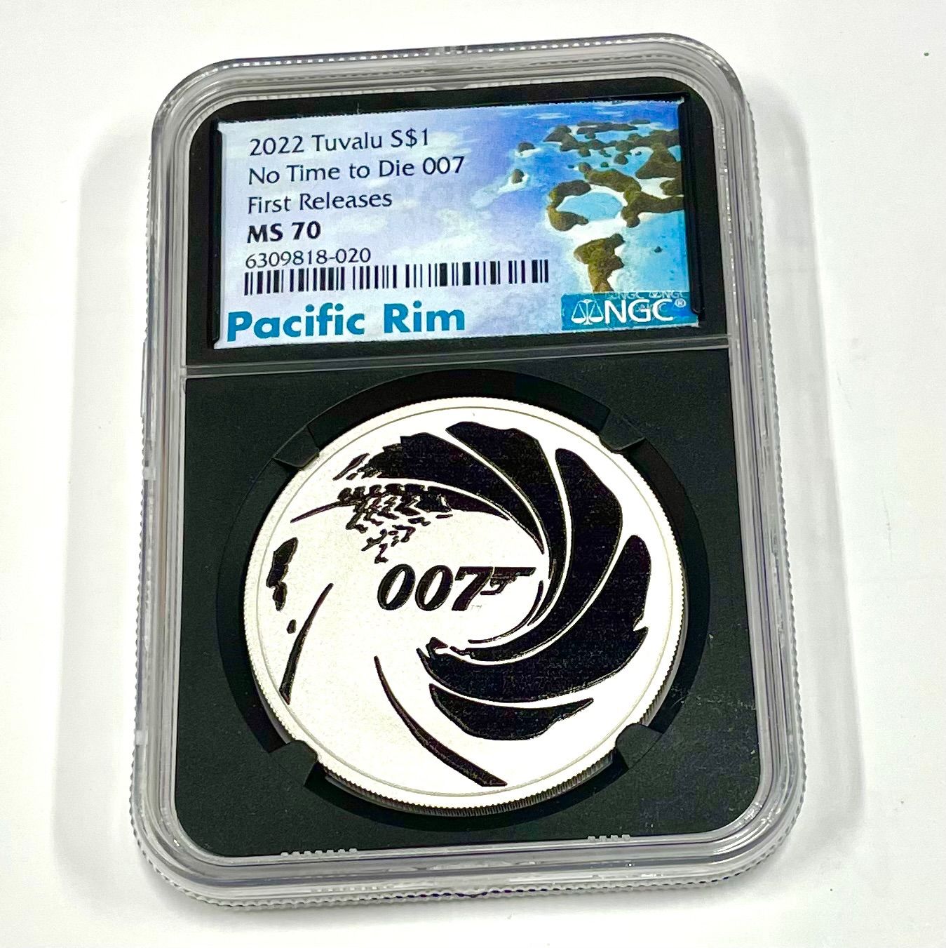 ☆NGC最高鑑定☆ 2022 Tuvalu S$1 No Time to 売れ筋 Die 007 NGC MS70 First Releases  Pacific Rim ☆NGC最高鑑定☆ 2022 Tuvalu S$1 No Time to Die 007 NGC MS70