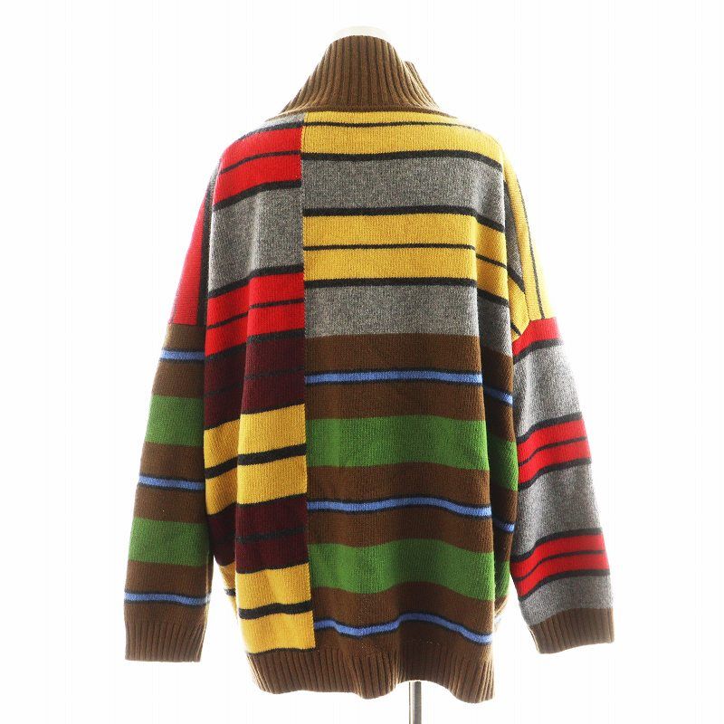 ウィークエンドマックスマーラノーカラージャケット コットン 羽織 太ボーダー ウィークエンド マックスマーラ Weekend Max Mara WEEKEND MAX