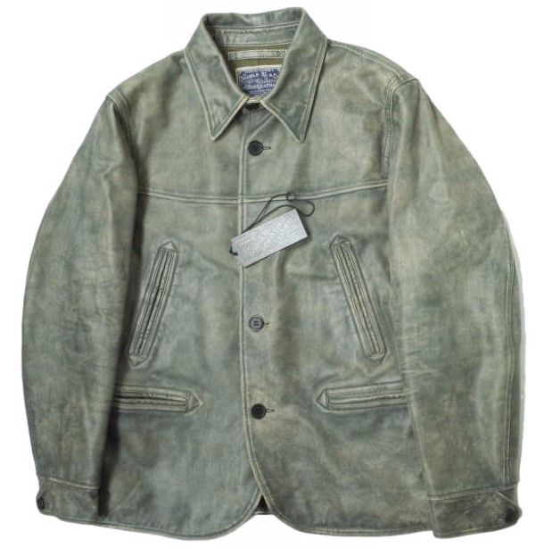 RRL ダブルアールエル INDIGO LEATHER CAR COAT インディゴレザーカー