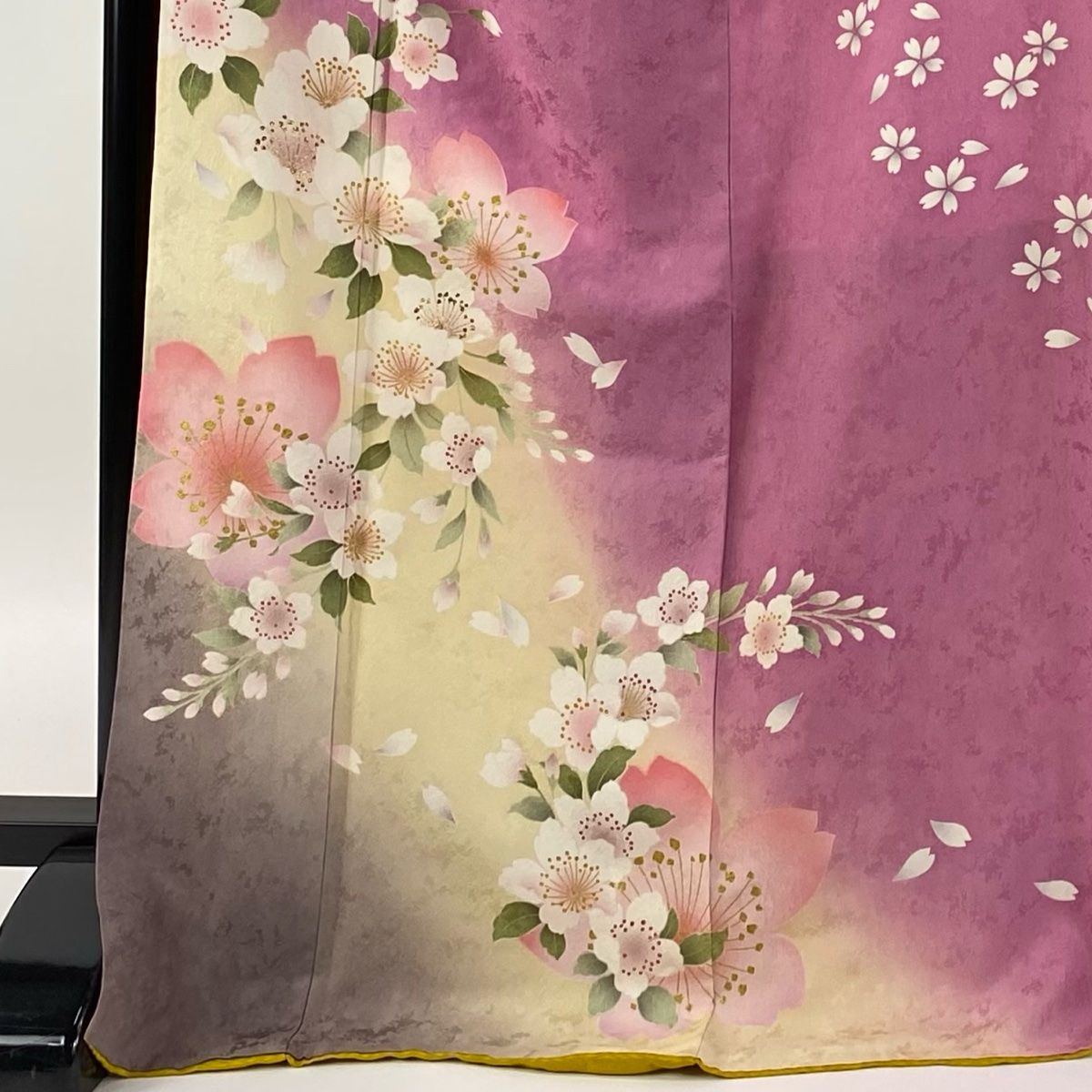 振袖 身丈172.5cm 裄丈66.5cm M 袷 袋帯フルセット 桜 桜の