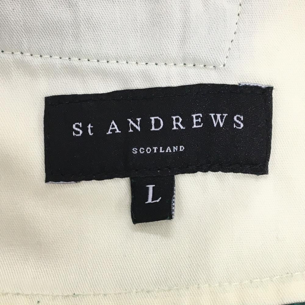 中古品　St ANDREWS ゴルフウェア　パンツ　 Lサイズ　グリーン 中古品 St ANDREWS ゴルフウェア パンツ Lサイズ エメラルド