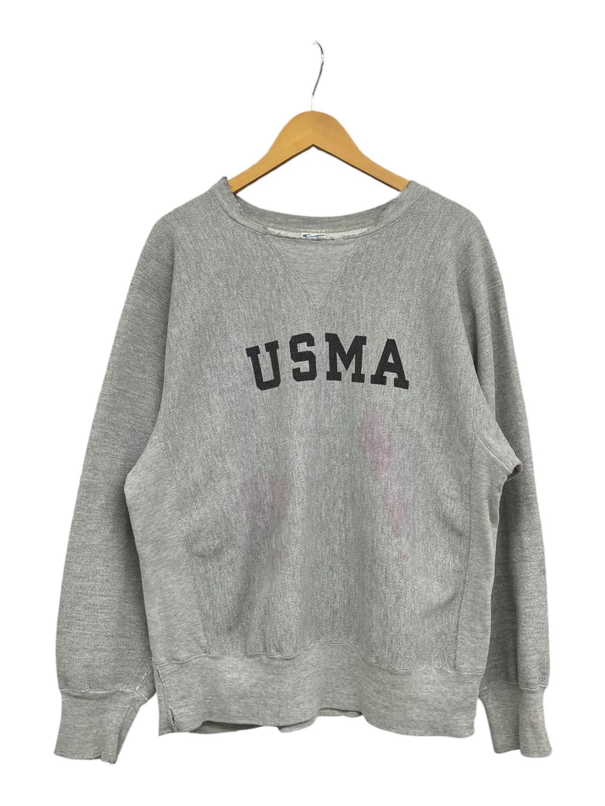 80's リバースウィーブ USMA 軍モノ グレー トリコタグ チャンピオン Champion 80's REVERSE WEAVE リバースウィーブ