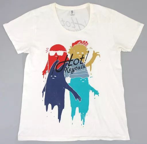 中古】Tシャツ(男性アイドル) KEYTALK HOT!ツアーTシャツ オフホワイト