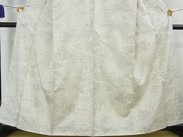 平和屋本店■極上　本場大島紬　白大島紬の巨匠　桑原織物伝統工芸作家　二代目　桑原啓之介　150亀甲　証紙付き　逸品　3kh1863 平和屋本店□極上 本場大島紬 白大島紬の巨匠 桑原織物伝統工芸作家 二