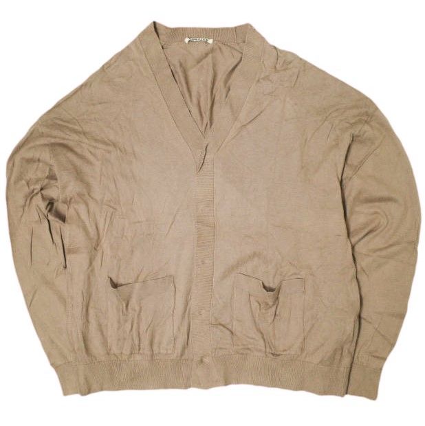 AURALEE オーラリー 19SS 日本製 SUPERFINE HIGH GAUGE KNIT CARDIGAN 