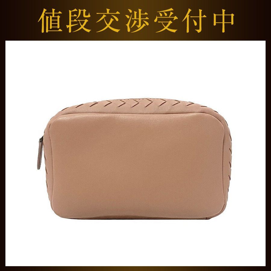 BOTTEGA VENETA ボッテガヴェネタ ポーチ　ベージュ BOTTEGA VENETA ボッテガヴェネタ ザ ポーチ スモール クラッチ