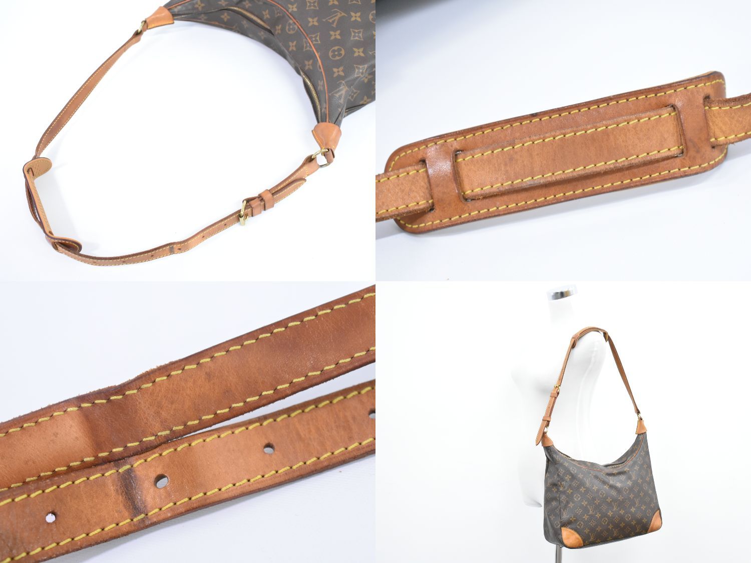 本物 ルイヴィトン LOUIS VUITTON LV ブローニュ 35 モノグラム ショルダーバッグ ブラウン M51260 Boulogne ビトン バッグ 中古 【フォロー割】