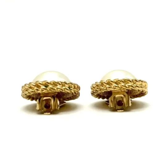 【極美品】Christian Dior パール　ビジュー　イヤリング　ゴールド 極美品】☆ Christian Dior クリスチャン ディオール イヤリング