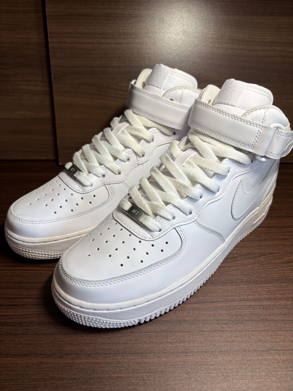 ナイキ エアフォース1 ミッド '07 ホワイト 中古品 size27.5