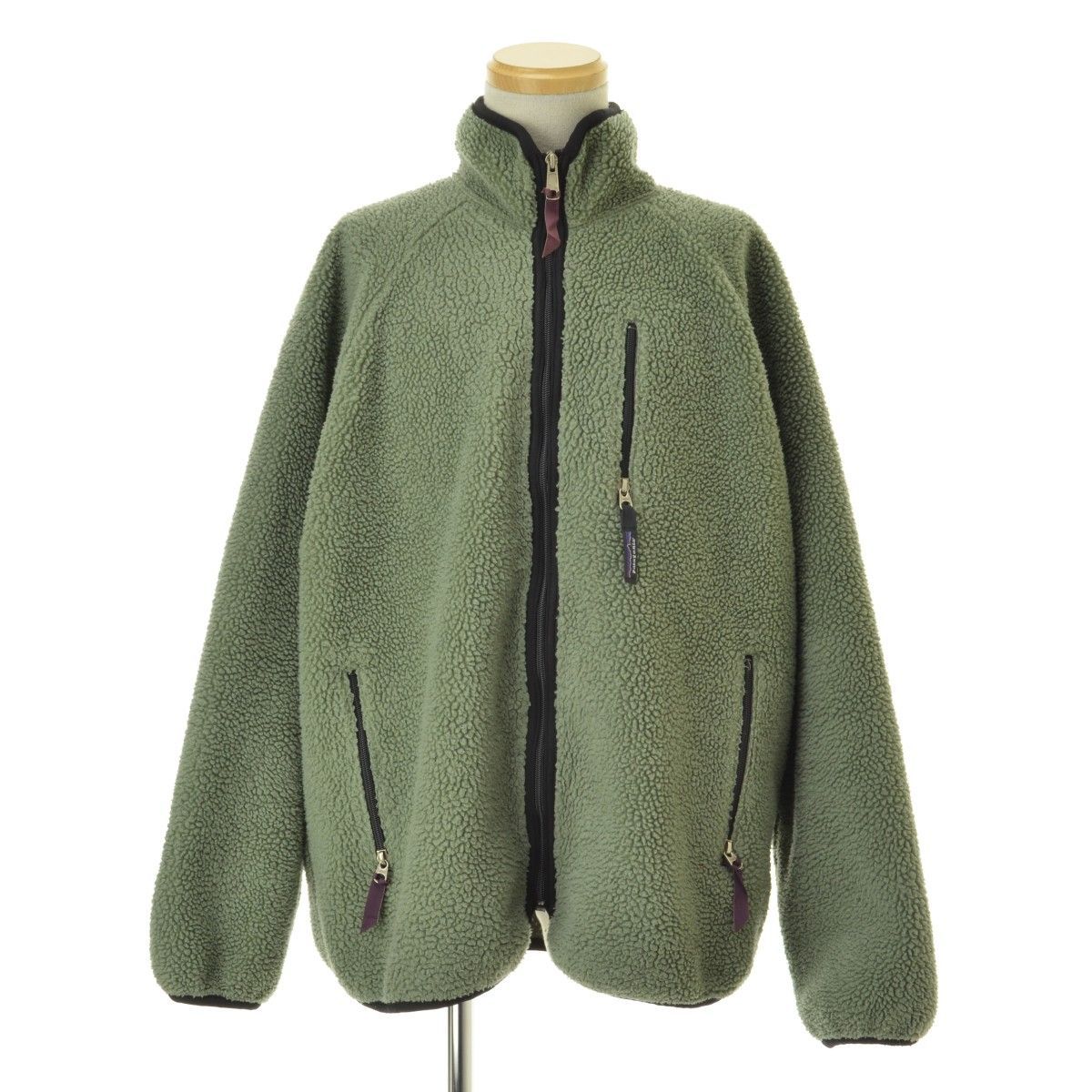PATAGONIA】90s 97年製 23022 USA製 レトロ カーディガンフリース 