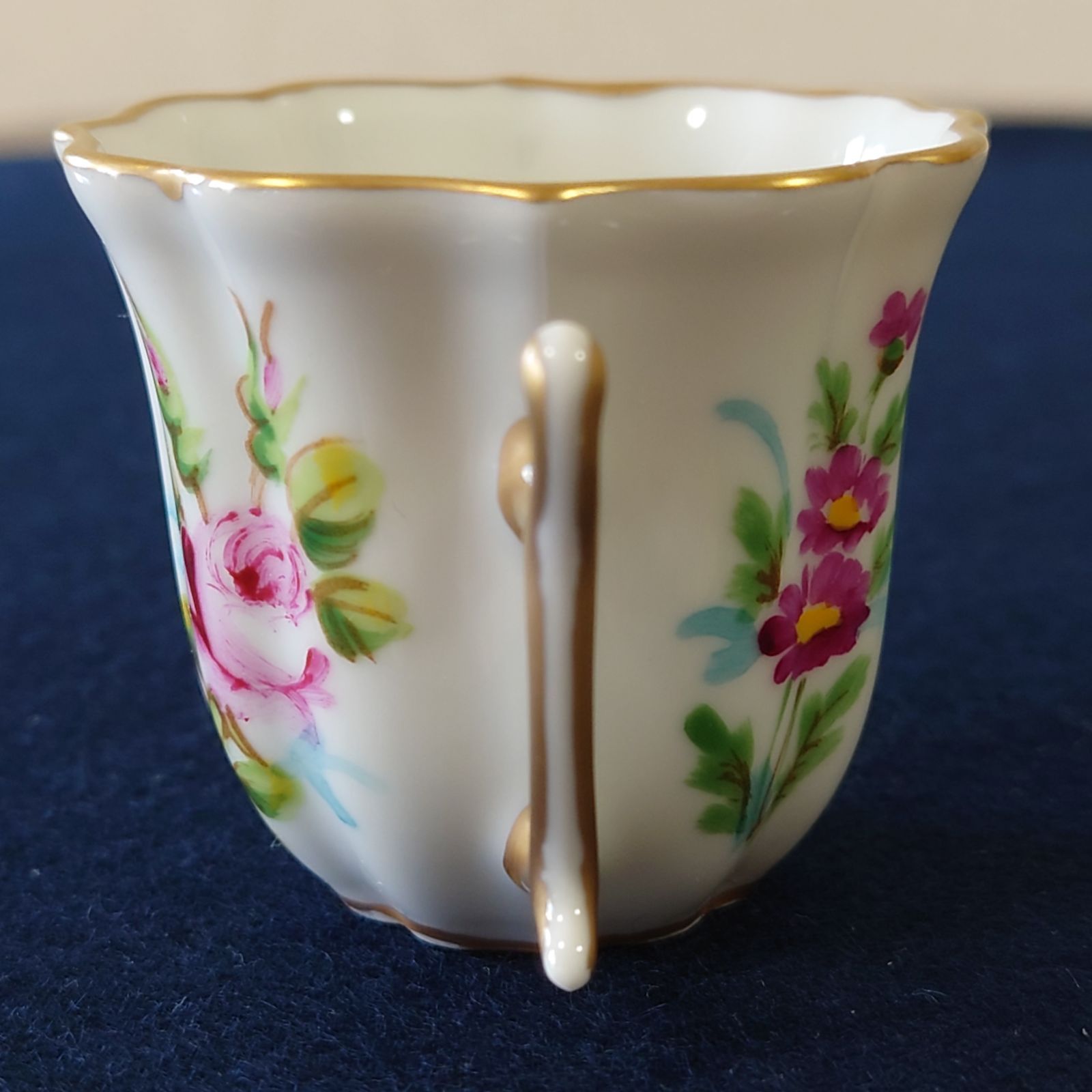 金彩飾アンティークリモージュ復刻版LIMOGESデミタスカップ&ソーサー