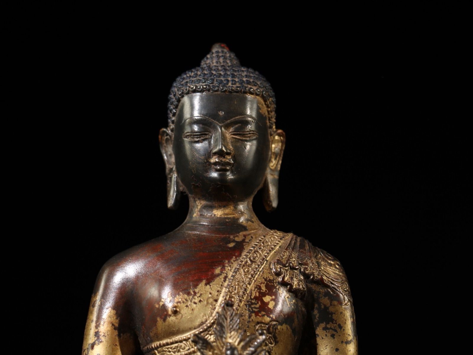 大型　古い青磁菩薩像　置物　珍品　時代物 古美術品 仏像 銅像 薬王菩薩仏像 時代物 置物 大型 - メルカリ