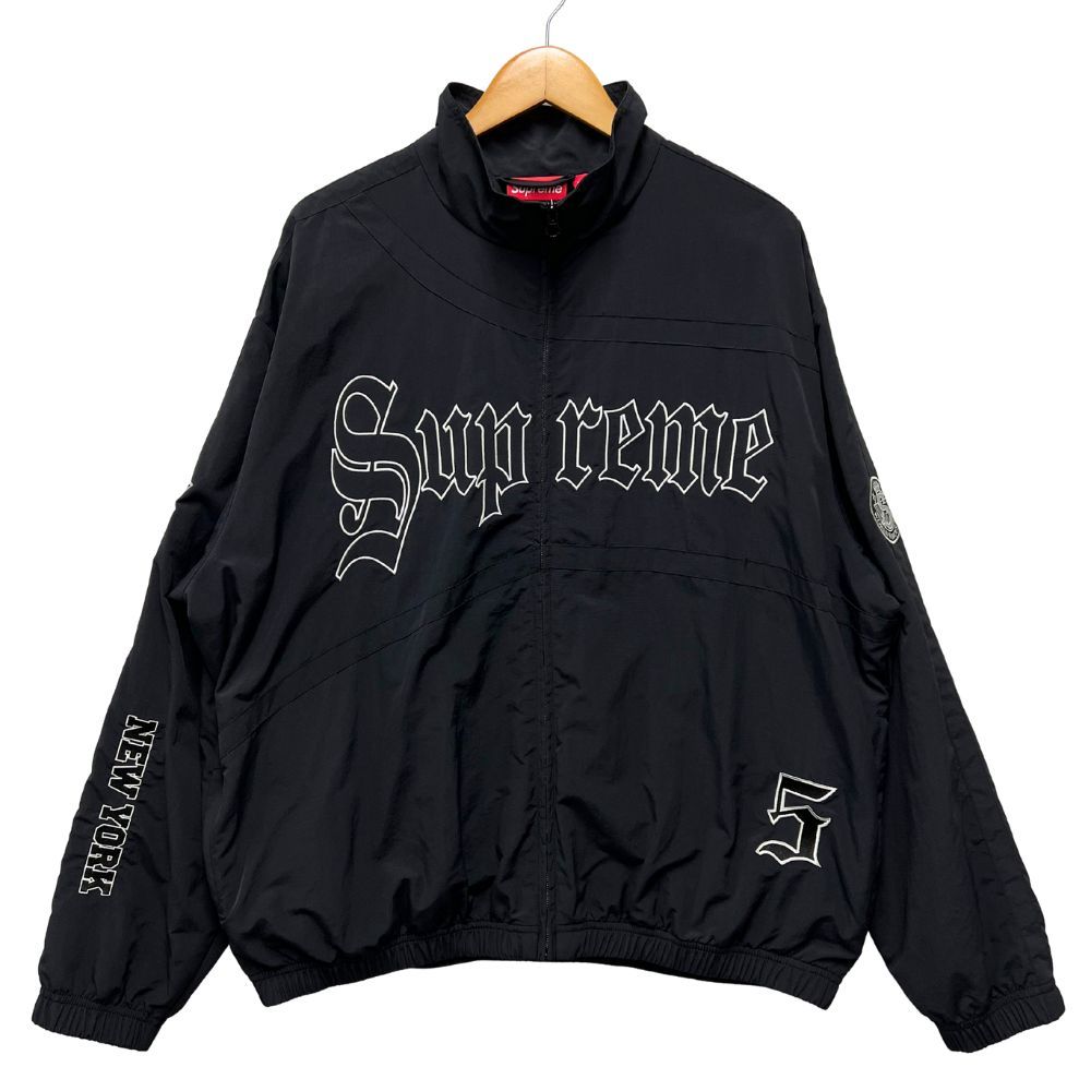 SUPREME シュプリーム 25SS Old English Track Jacket トラック ジャケット ナイロンジャケット ブラック サイズ L 正規品 | 52301