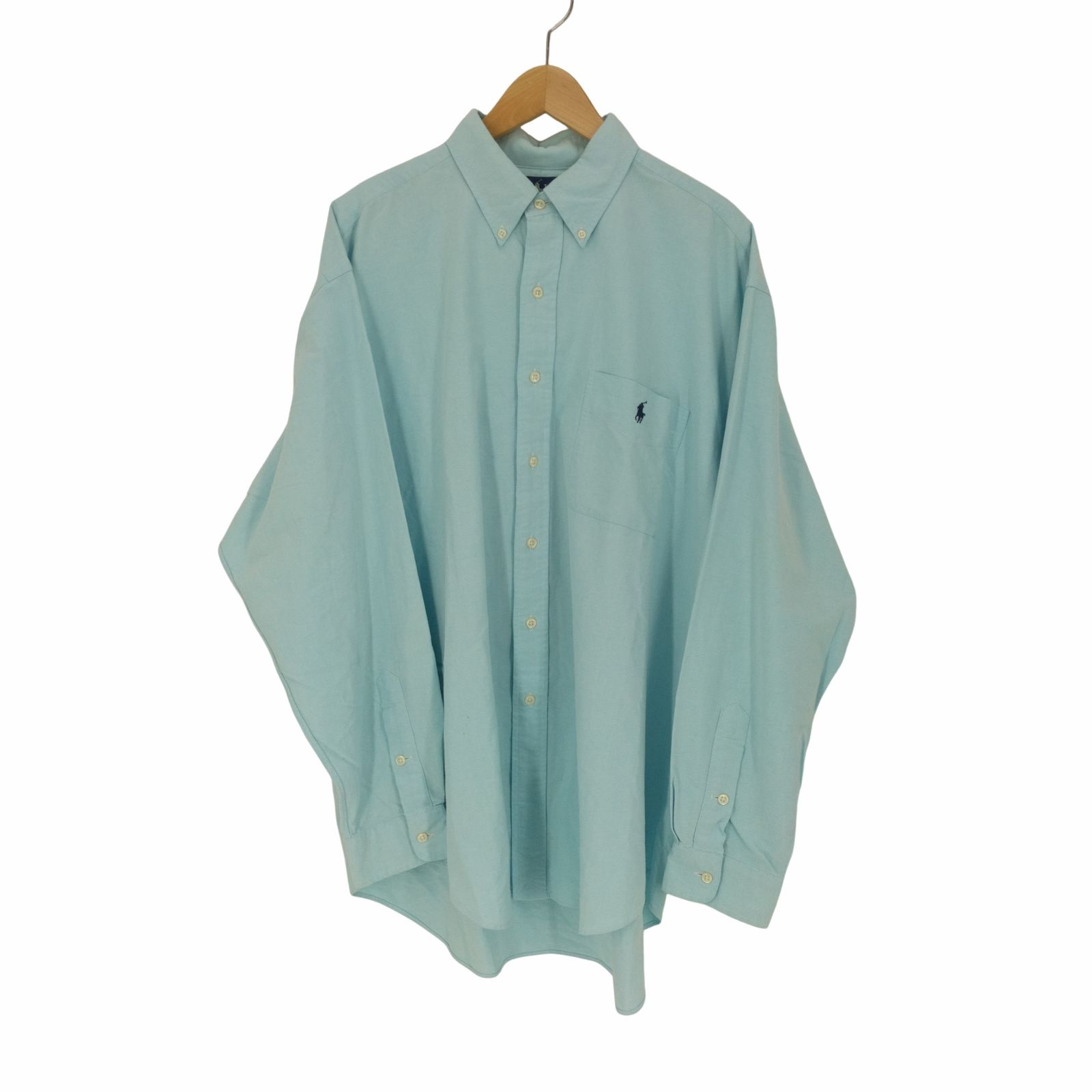 ラルフローレン RALPH LAUREN BIG SHIRT ポニー刺繍 ボタンダウン L/S シャツ メンズ import：L 