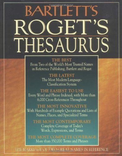 Bartlett's Roget's Thesaurus／Bartlett's