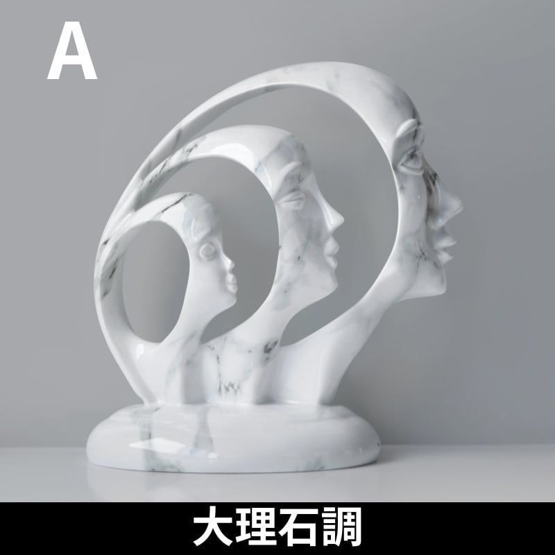 3つの顔 置物