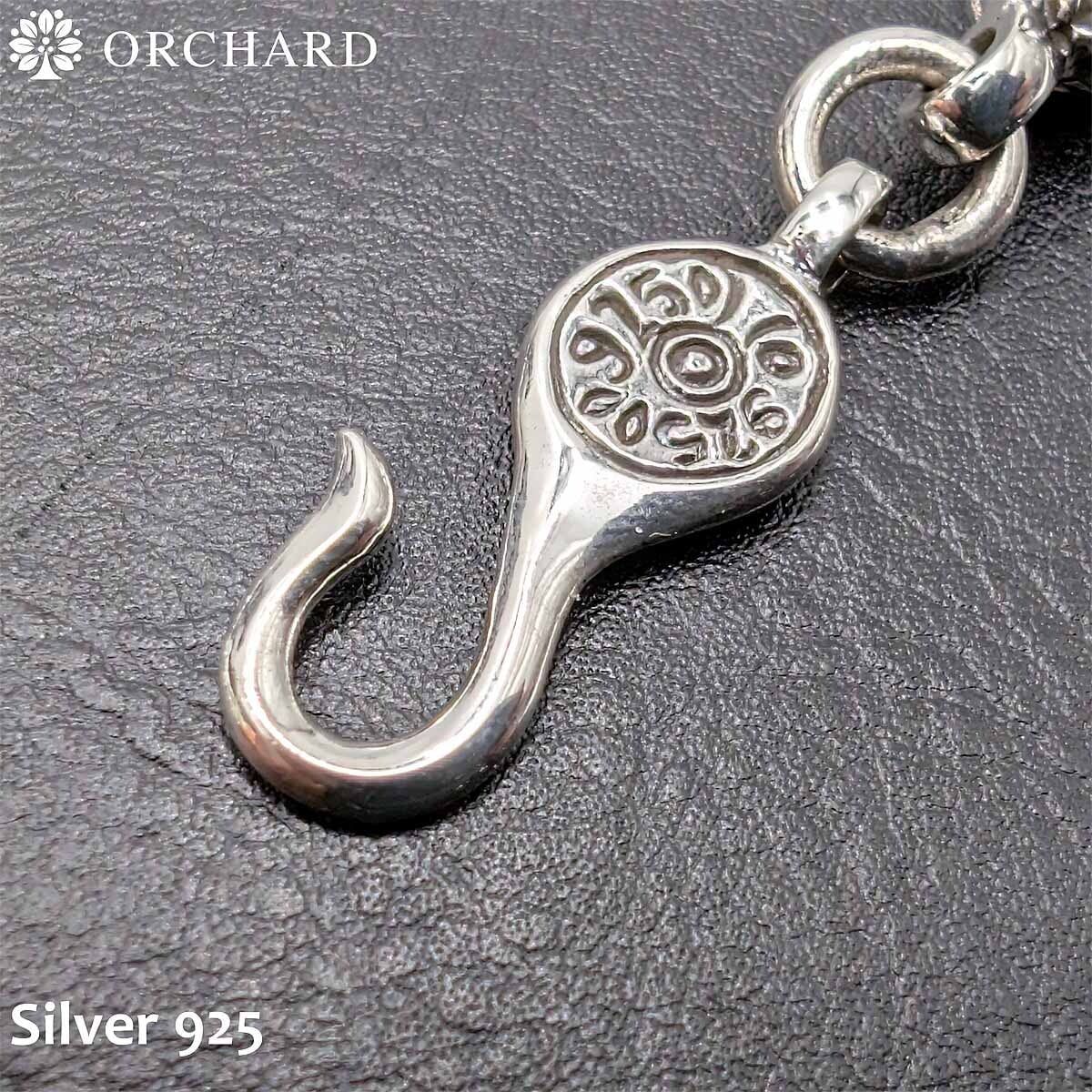 シルバー925 ネックレス Silver 925 メンズ レディース アンカーフック式 アジャスタ クロスボール 十字