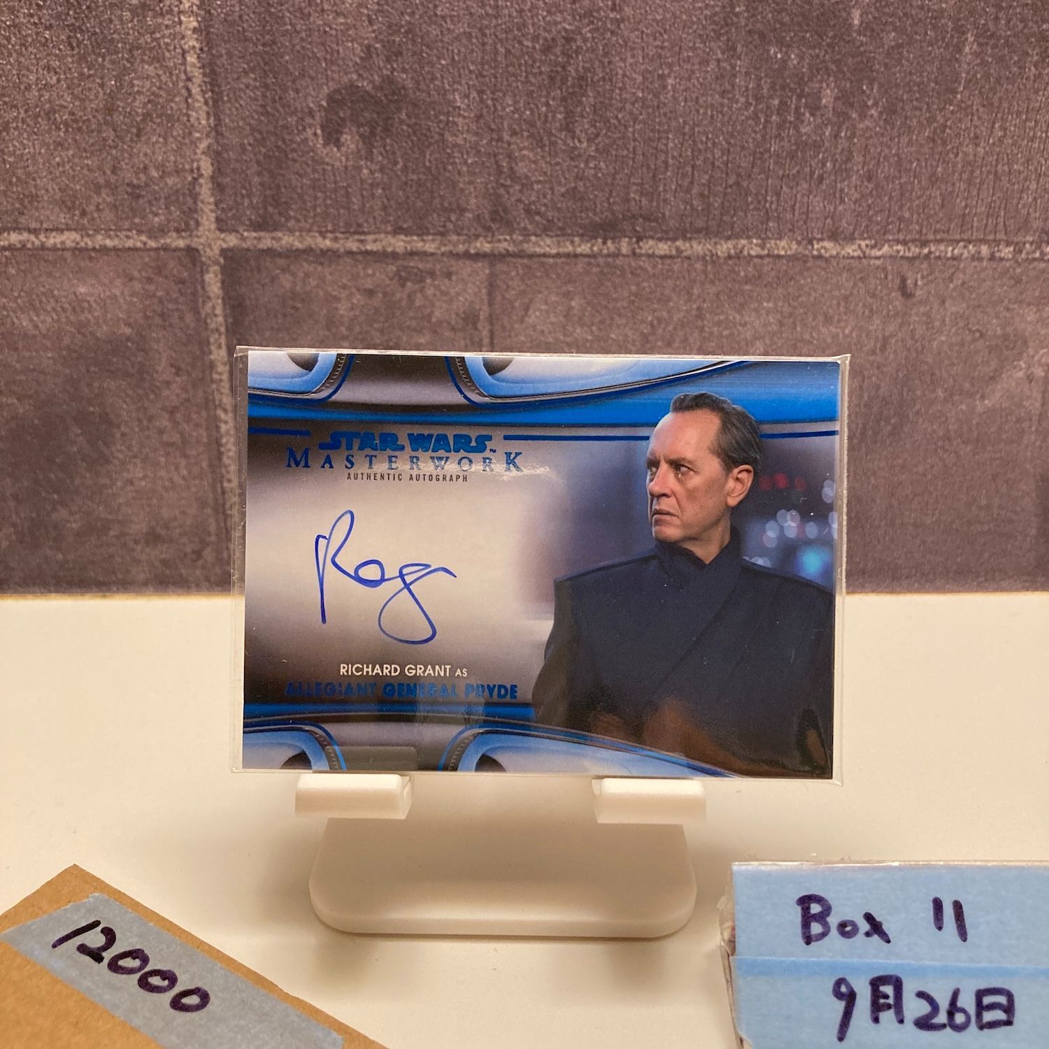 2021 Topps Star Wars Masterwork Richard Grant As Allegiant General Pryde 59|99 直筆サインカード カード