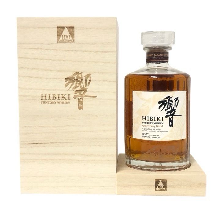 Suntory サントリー 響 HIBIKI 未開栓 700ml 43度 木箱 100周年記念 アニバーサリーブレンド ウイスキー
