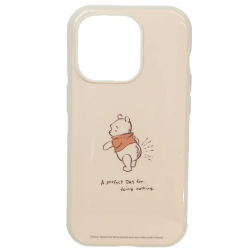 【メール便】くまのプーさん アイフォン14プロ 13プロ プロテクトカバー llllfit ディズニー iPhone14Pro 13Proケース キャラクタークリ