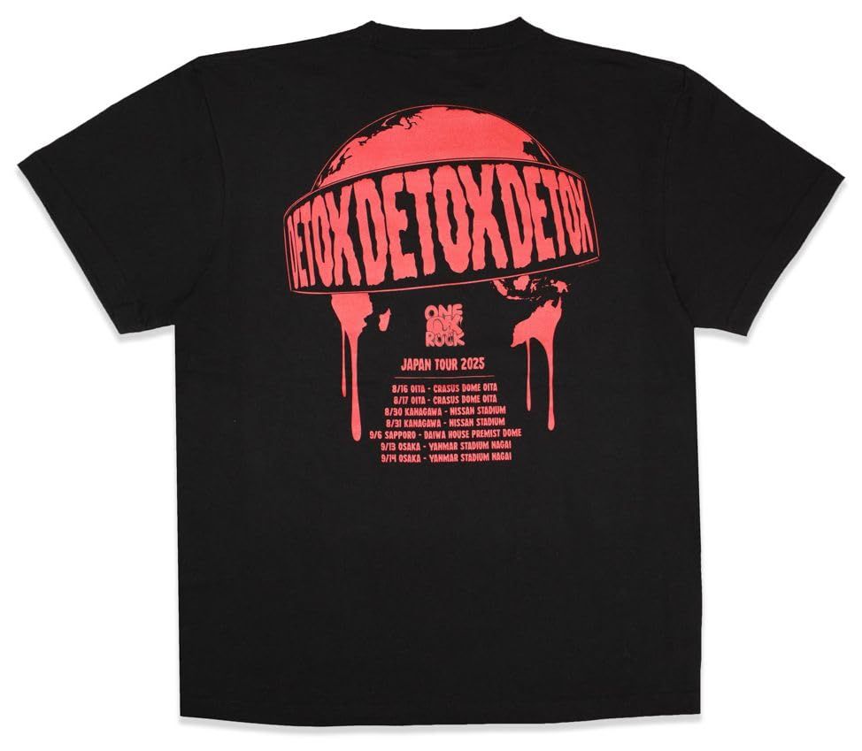 新品　ONE OK ROCK ツアーTシャツ 2025 ワンオク　L デトックス ONE OK ROCK ワンオクロック ワンオク 2025 DETOX JAPAN グッズ