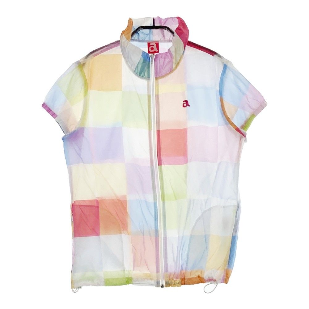 サイズ：38 ARCHIVIO アルチビオ 薄手 ナイロン 半袖 ジップジャケット