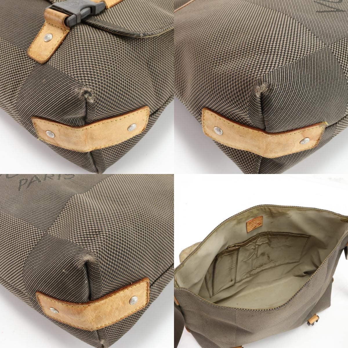 ルイヴィトン ダミエ ジェアン ルー M93077 レザー ショルダーバッグ