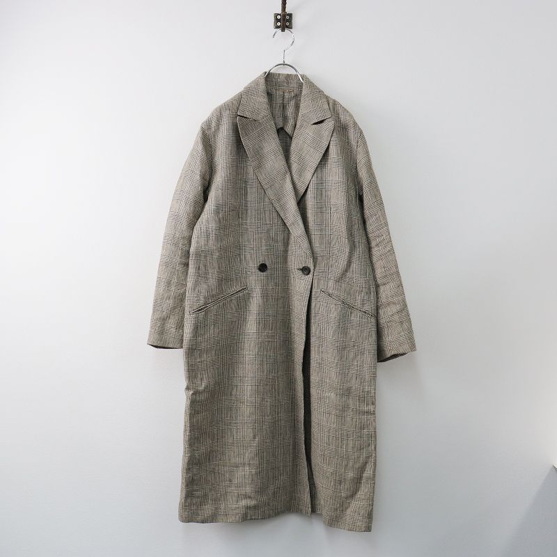 ドゥーズィエムクラス Deuxieme Classe 美品 Glen Check Coat グレン