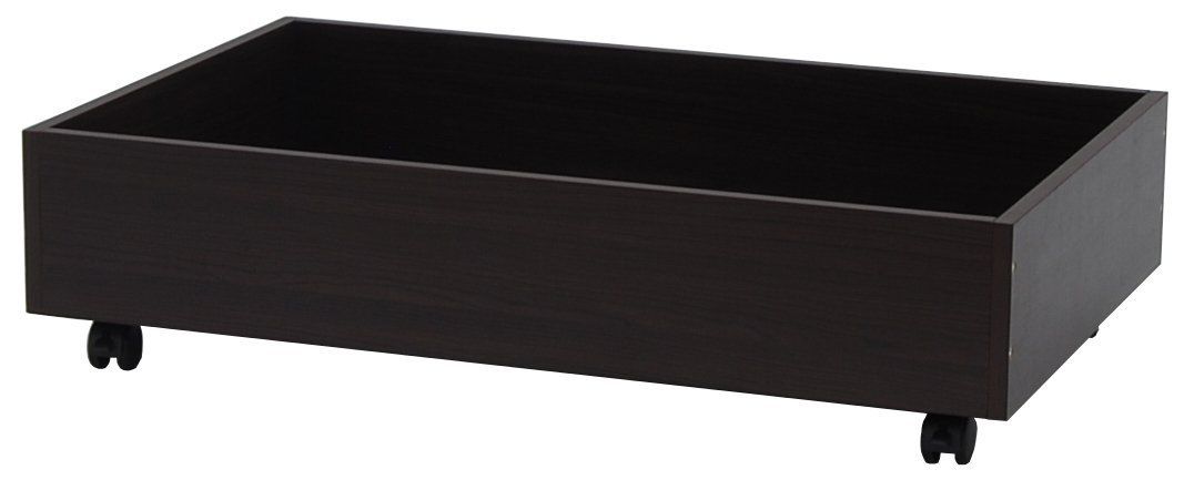 【色: ブラウン】エイ・アイ・エス AIS ベッド下収納BOX 幅80cm 高さ