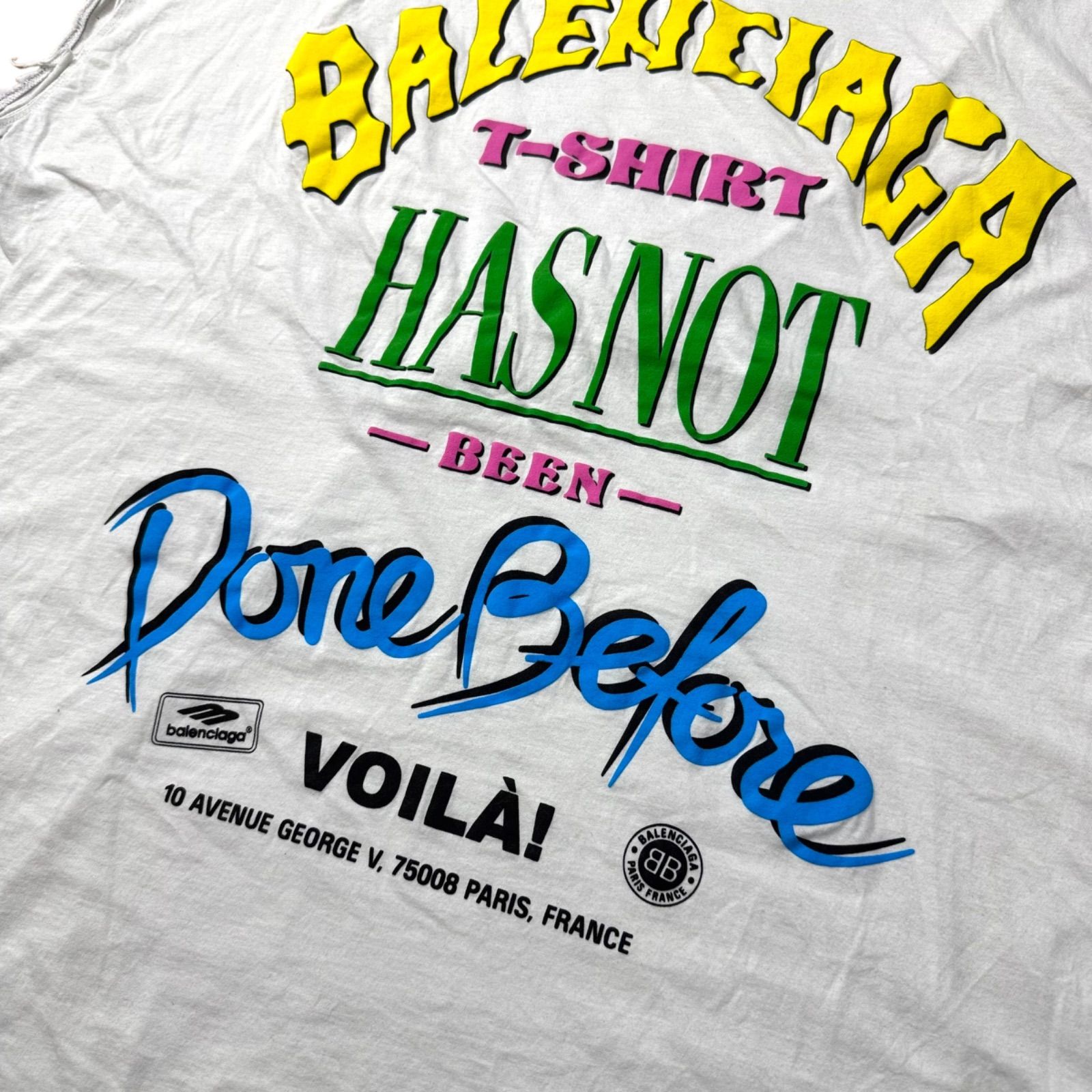 【BALENCIAGA】NOT BEEN DONE ノースリーブ Tシャツ BALENCIAGA】NOT BEEN DONE ノースリーブ Tシャツ (BALENCIAGA/T
