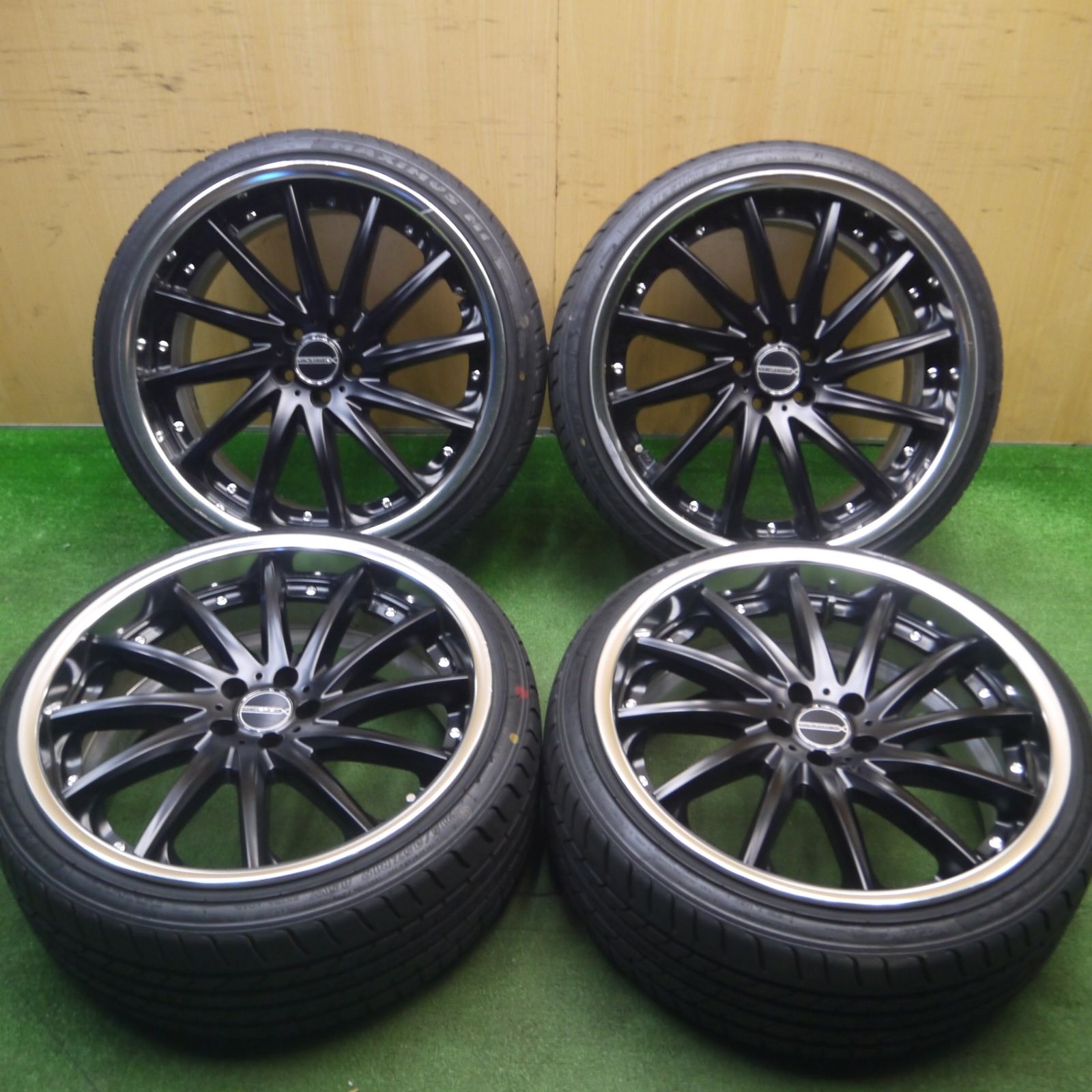 [送料無料] 超バリ溝！24年！ほぼ10分86 BRZ 等 MAVERICK MV-1212F 215/35R19 マックストレック MAXIMUS M1 マーベリック 19インチ PCD100/5H2021207Hノ