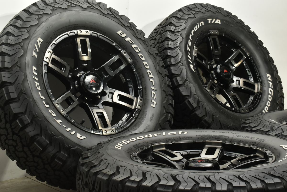 美品 ホワイトレター】MCLIMB カノン 17in 8J +20 PCD139.7 BF 