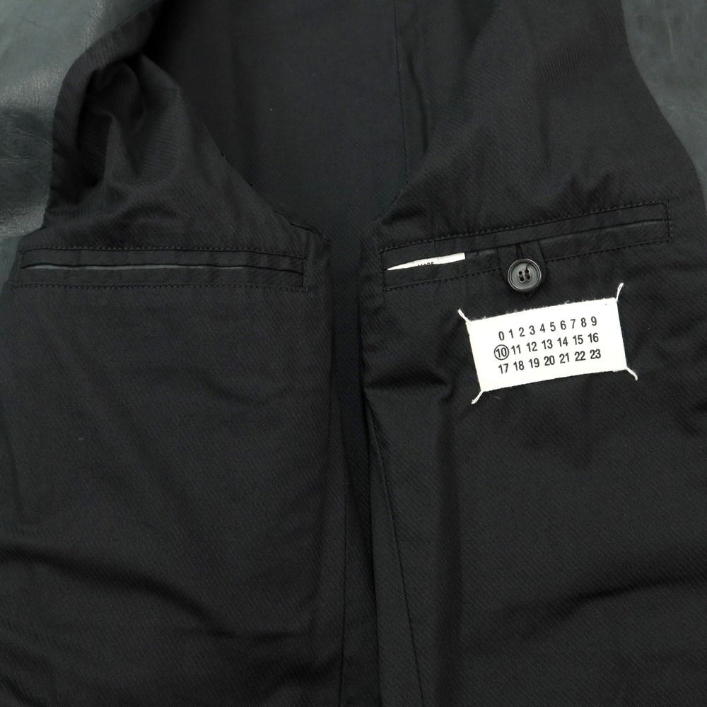 中古】マルタンマルジェラテン Martin Margiela 10 ラムレザー ジップ  