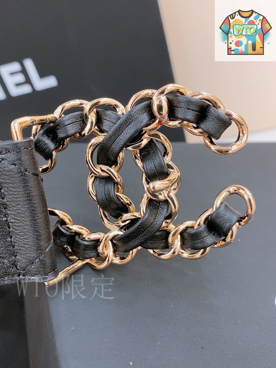 【CHANEL】レザーmixのCCロゴが可愛い★25p レザーベルト 今日特価】Chanel シャネル レザーベルト - メルカリ