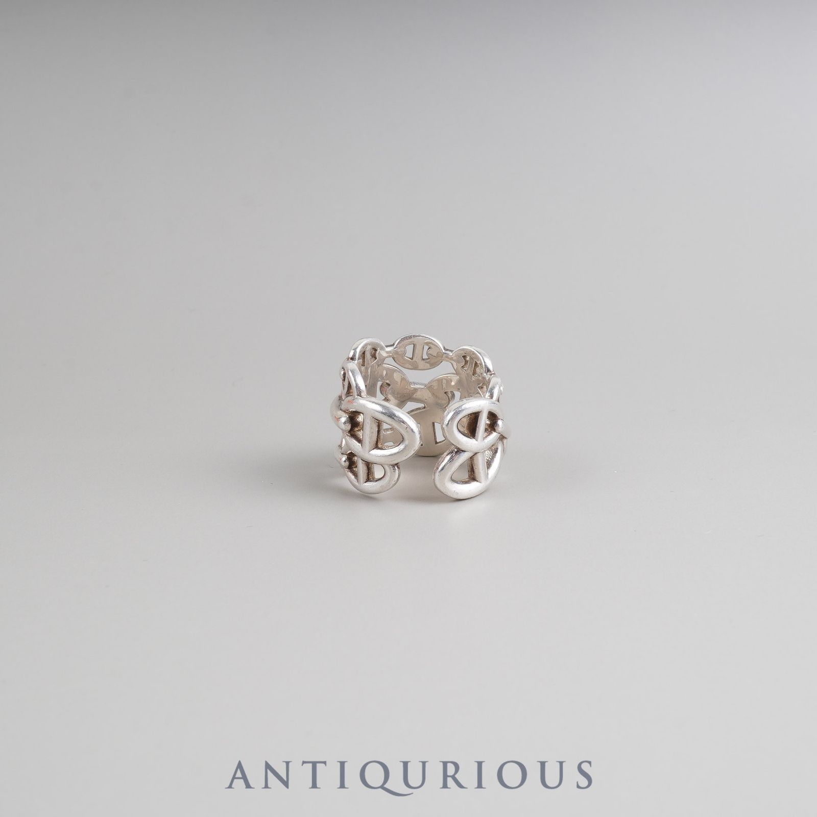 国内正規店購入エルメス　シェーヌダンクル　アンシェネGMリング56 エルメス リング シェーヌダンクル アンシェネ GM SV925 #56 22