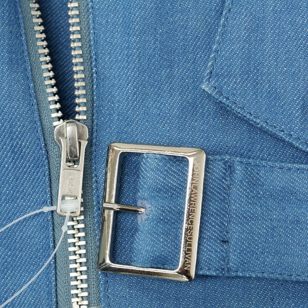 ブルー　デニム　Gジャン　ライダース　ジョンローレンスサリバン ブルーデニムGジャンライダースジョンローレンスサリバン